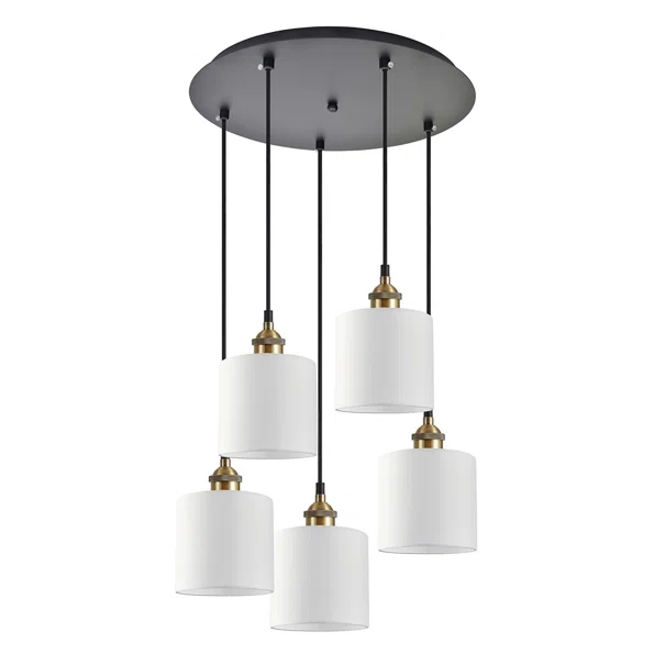 Φωτιστικό Οροφής Πολύφωτο Homelighting 77-8730 Bronze/White
