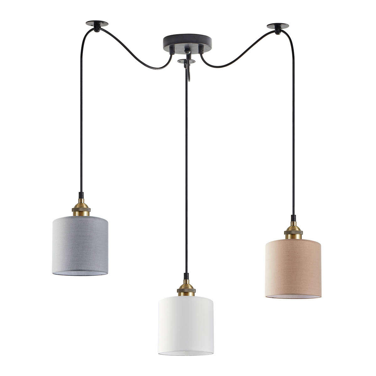 Φωτιστικό Οροφής Τρίφωτο Homelighting Magnum Flex Shade 77-9032
