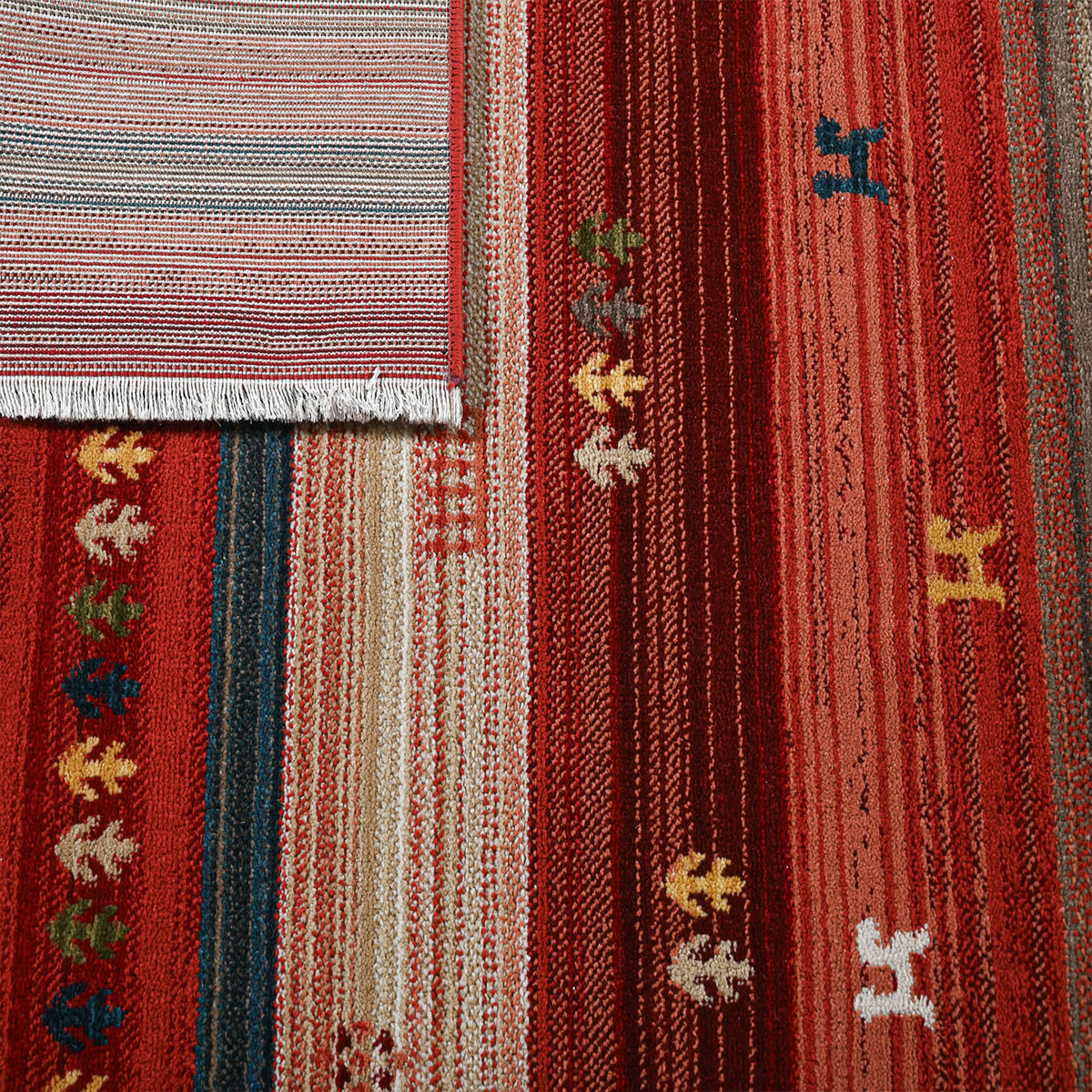 Χαλί (170X235) Polcarpet Kazak Oriental 724 Bordo Rose Χαλιά Σαλονιού Χειμερινά Boho Spitishop