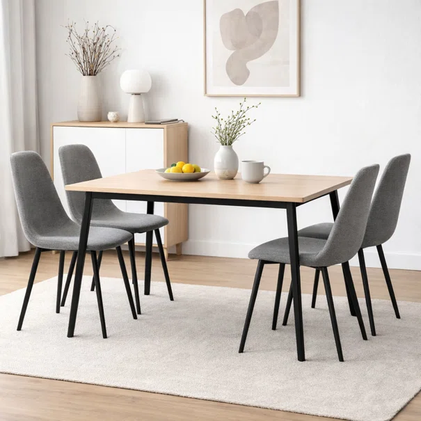 Καρέκλα Τραπεζαρίας (58.5x55x93) Spitishop Daily Black/Grey