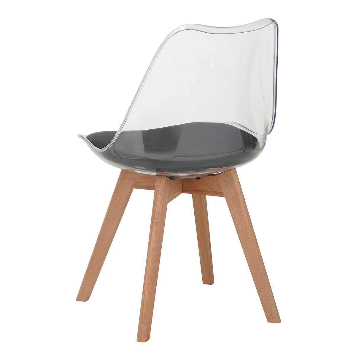 Καρέκλα Τραπεζαρίας (44X51X77) Spitishop Vision Clear Black Έπιπλα Κουζίνας & Καρέκλες Spitishop