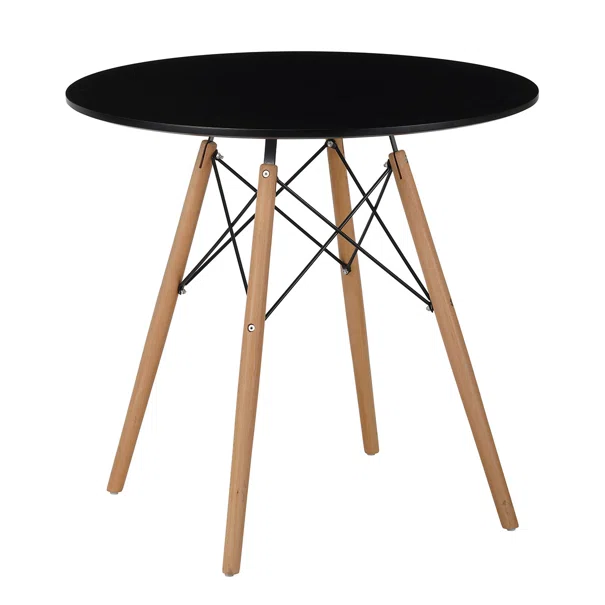 Τραπέζι Κουζίνας (Φ80x75) Spitishop Urban Black