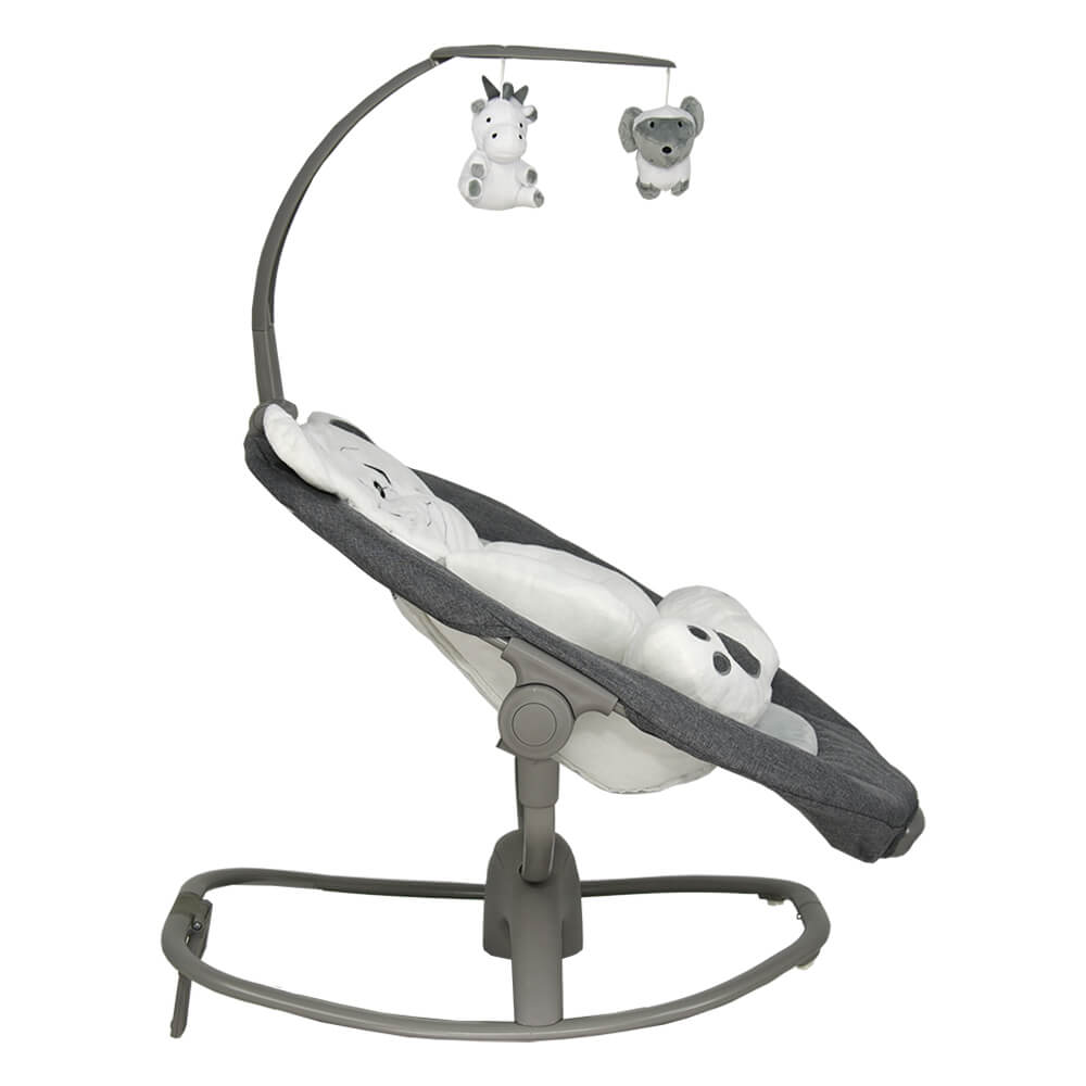 Ηλεκτρικό Ρηλάξ με Μουσική (0+ Μηνών Έως 9Kg) Bebe Stars Imagine 2 In 1 Grey 255-186 Βρεφικά Relax Μωρού Spitishop