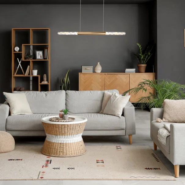 Φωτιστικό Οροφής Δίφωτο LED 3 CCT Aca Oasis CNLP15PGWCCT Brass Gold/Sand White