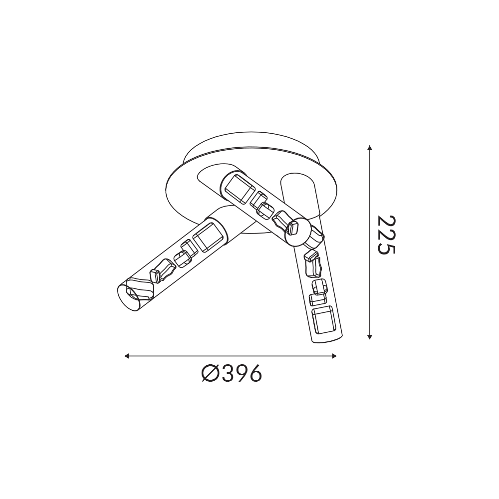 Σποτ Τρίφωτο Led 3 Cct Aca Oasis Cn3C22Pgwcct Brass Gold Sand White Φωτιστικά Οροφής - Τοίχου Spitishop