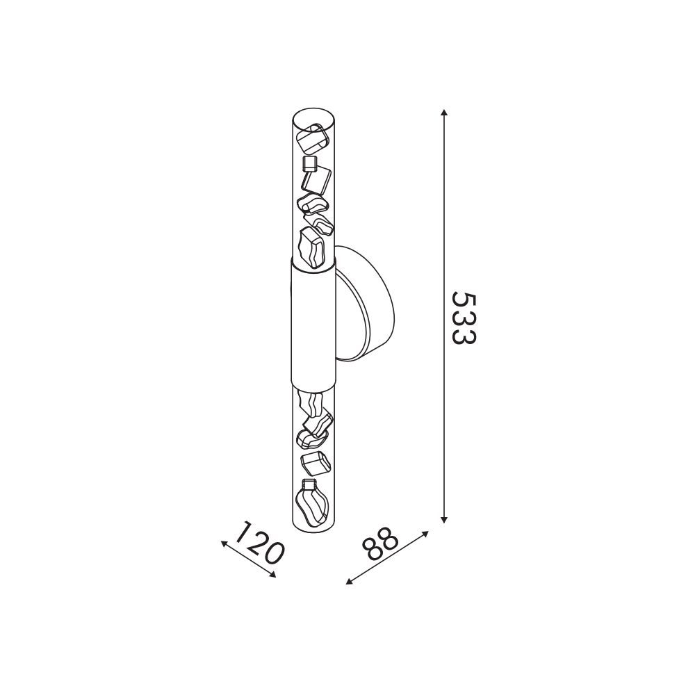 Απλίκα Τοίχου Led 3 Cct Aca Oasis Cn2W13Pwcct Sand White Φωτιστικά Spitishop