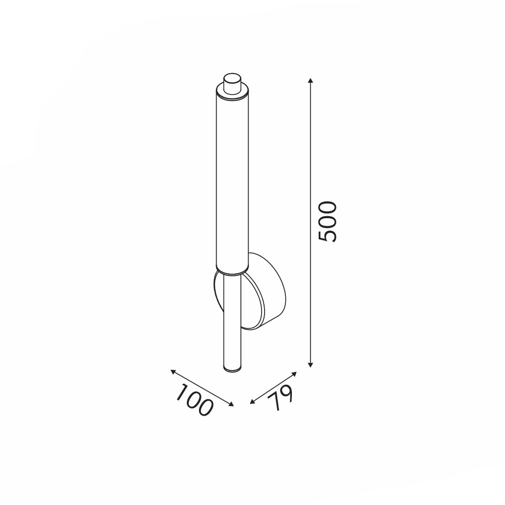 Απλίκα Τοίχου Led 3 Cct Aca Mystique Cnw11Gcct Gold Φωτιστικά Spitishop