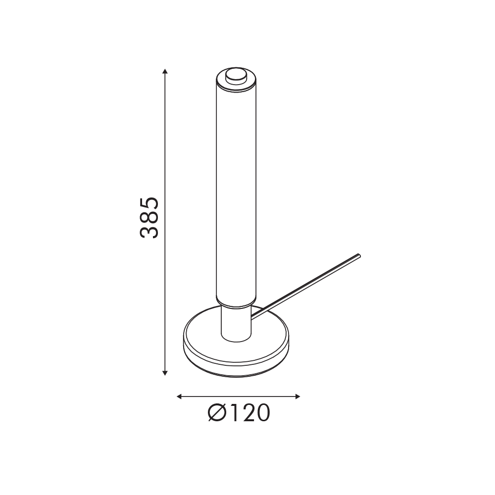 Πορτατίφ Led Aca Dimmable Mystique Cnt7Gdim Gold Φωτιστικά Επιτραπέζια Spitishop