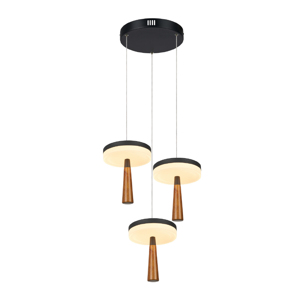 Φωτιστικό Οροφής Τρίφωτο LED 3 CCT Aca Asian CN3P32WBKCCT Sand Black