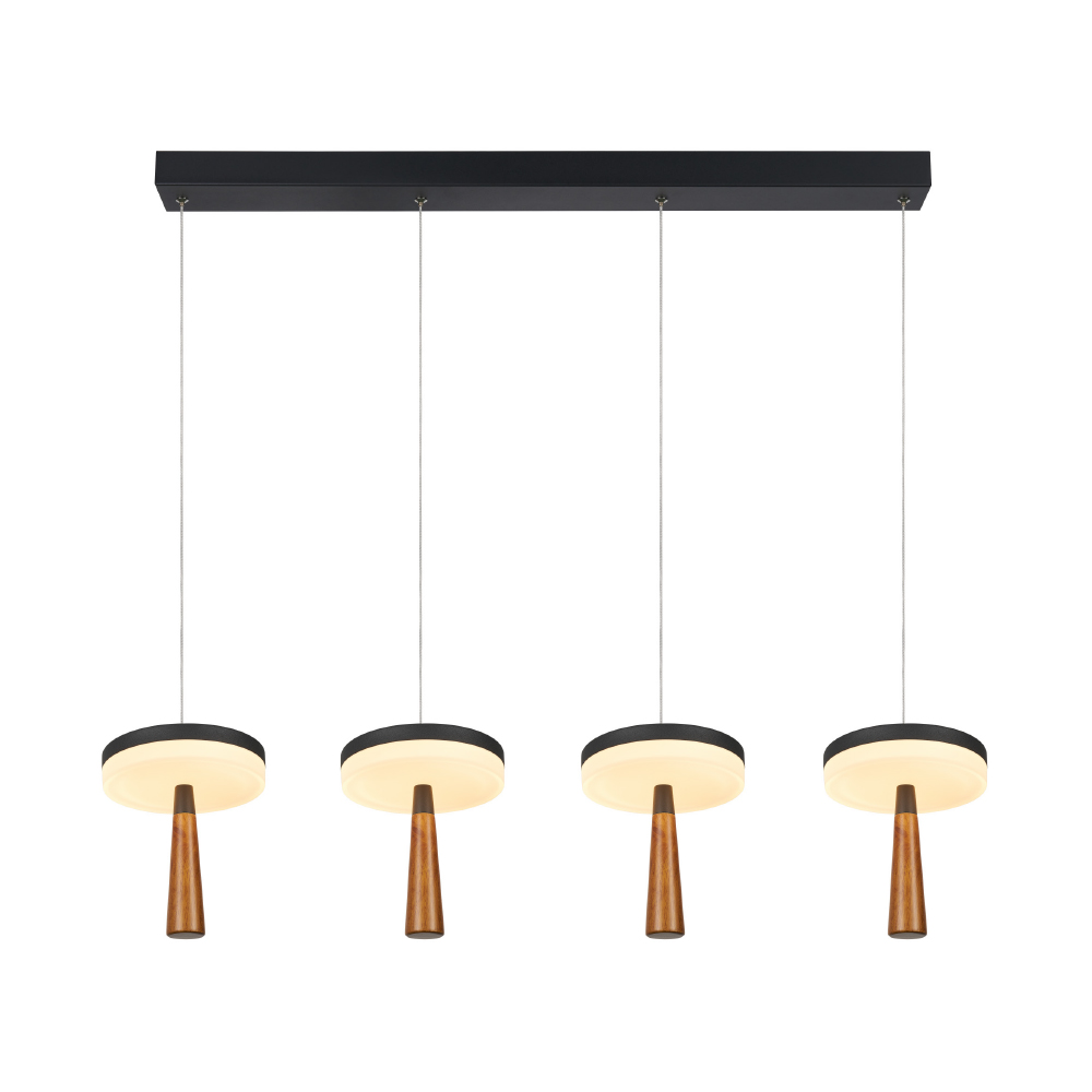 Φωτιστικό Οροφής Πολύφωτο LED 3 CCT Aca Asian CN4P42WBKCCT Sand Black