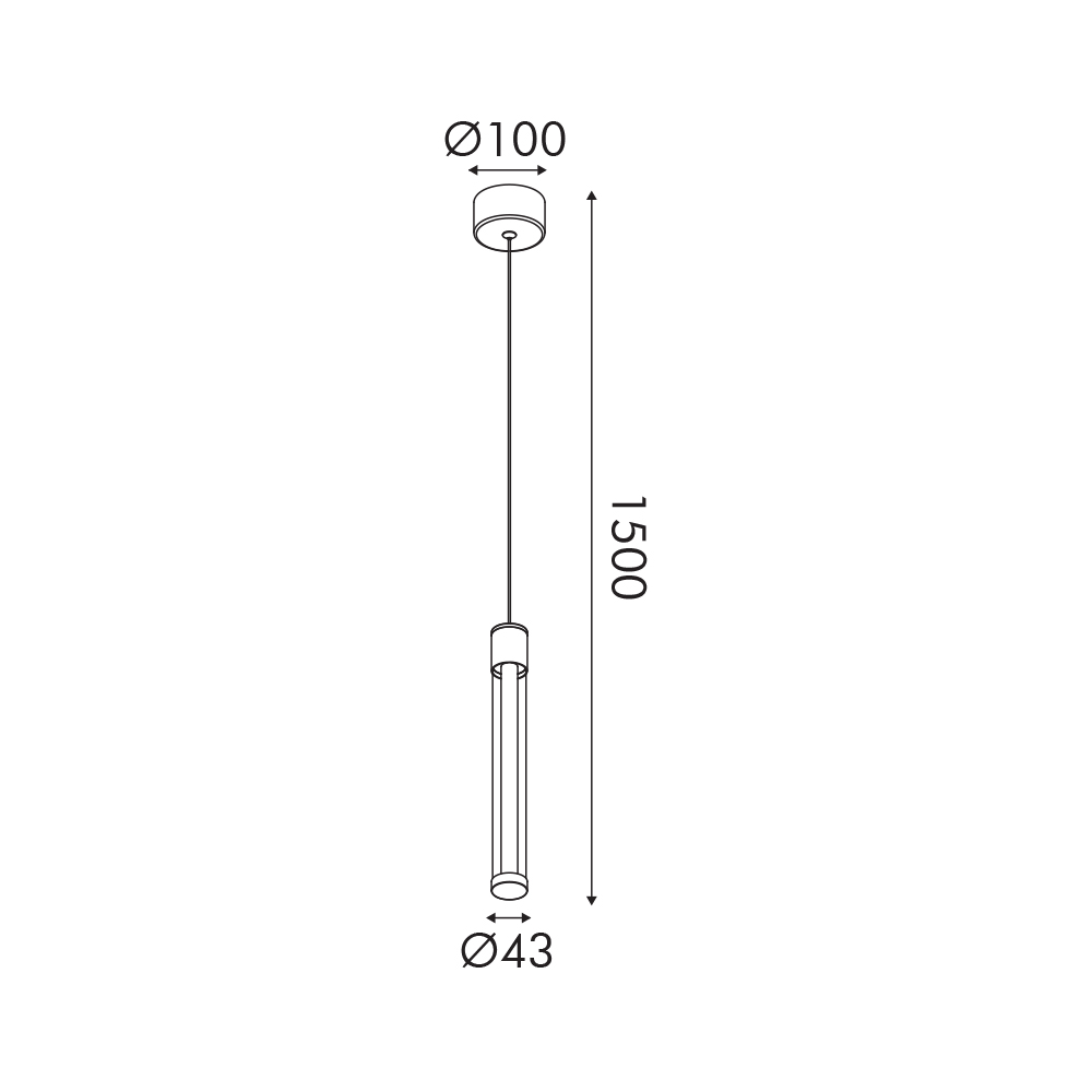 Φωτιστικό Οροφής Μονόφωτο Led 3 Cct Aca Candelera Cnp7Gcct Gold Φωτιστικά Κρεμαστά Spitishop
