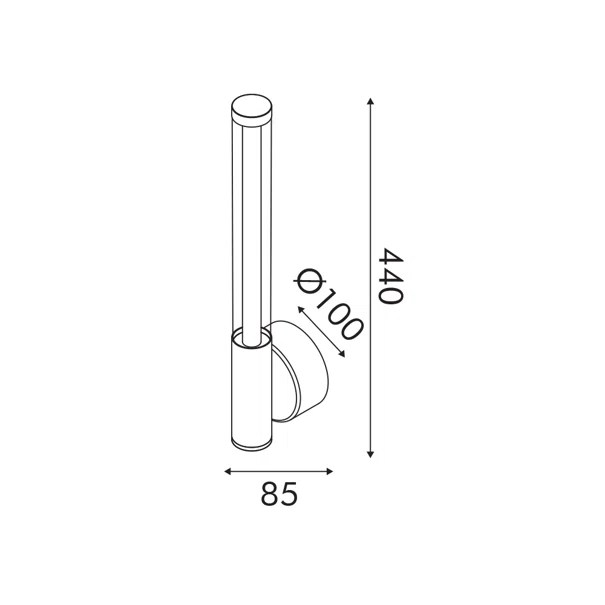 Απλίκα Τοίχου LED 3 CCT Aca Candelera CNDW7WCCT Sand White