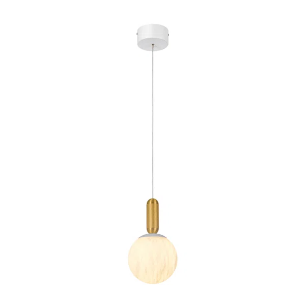 Φωτιστικό Οροφής Μονόφωτο LED 3 CCT Aca Marbella CNP11MWCCT Sand White/Gold