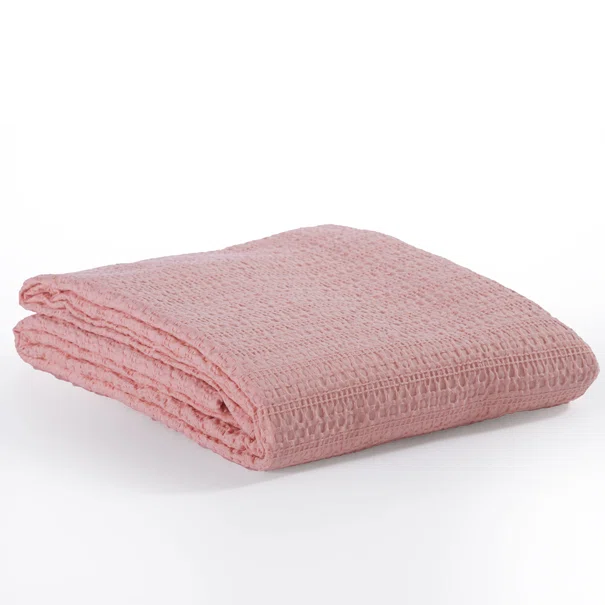 Κουβέρτα Πικέ Μονή (160x240) Nef-Nef Homeware Cool Salmon