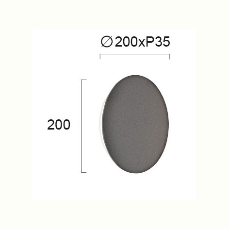 Απλίκα Τοίχου Led Viokef Kyklos Concrete 4193702 Φωτιστικά Απλίκες Spitishop