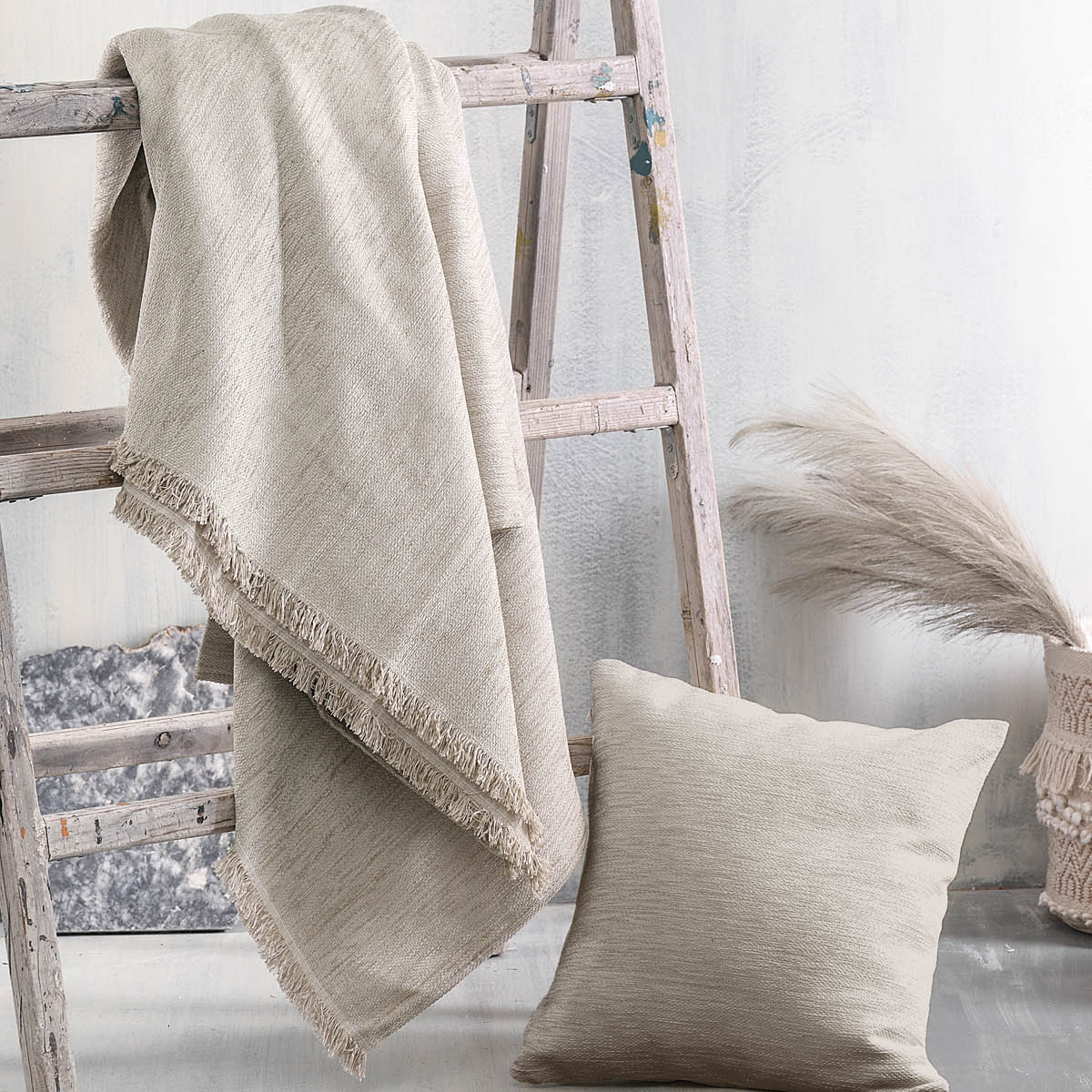 Ριχτάρι Καναπέ Διθέσιου (180X240) Rythmos Essie Beige Λευκά Είδη Σαλονιού Ριχτάρια Χειμερινά Spitishop