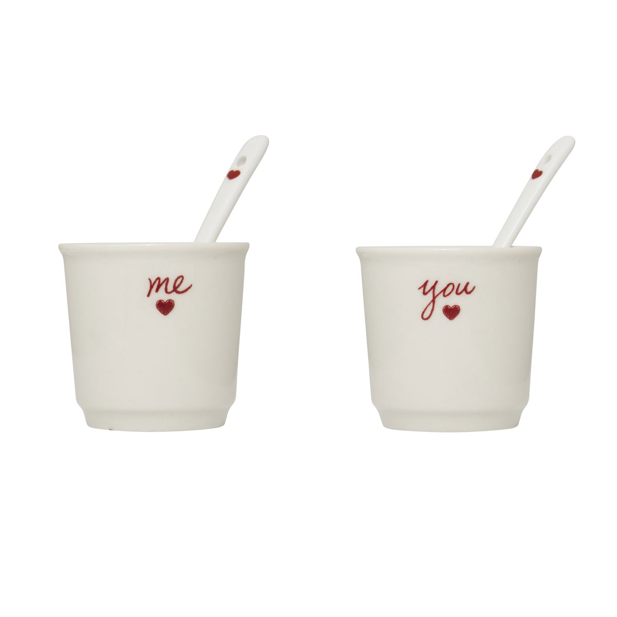 Φλυτζάνια Espresso 100ml + Κουτάλια (Σετ 2τμχ) S-D Valentine 212103