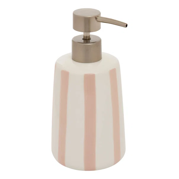Dispenser Μπάνιου 400ml (Φ8.6x17.3) F-V Strio Pink 214790A