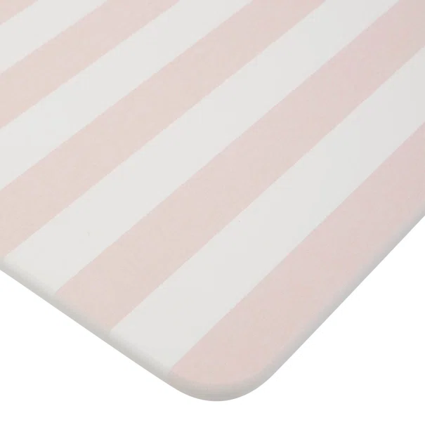 Πατάκι Μπάνιου Διατομίτη (39x60) F-V Strio Pink 220352A
