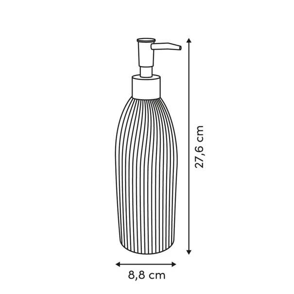 Dispenser Μπάνιου 850ml (Φ8.8x27.6) F-V Ceramic 214724 Pink