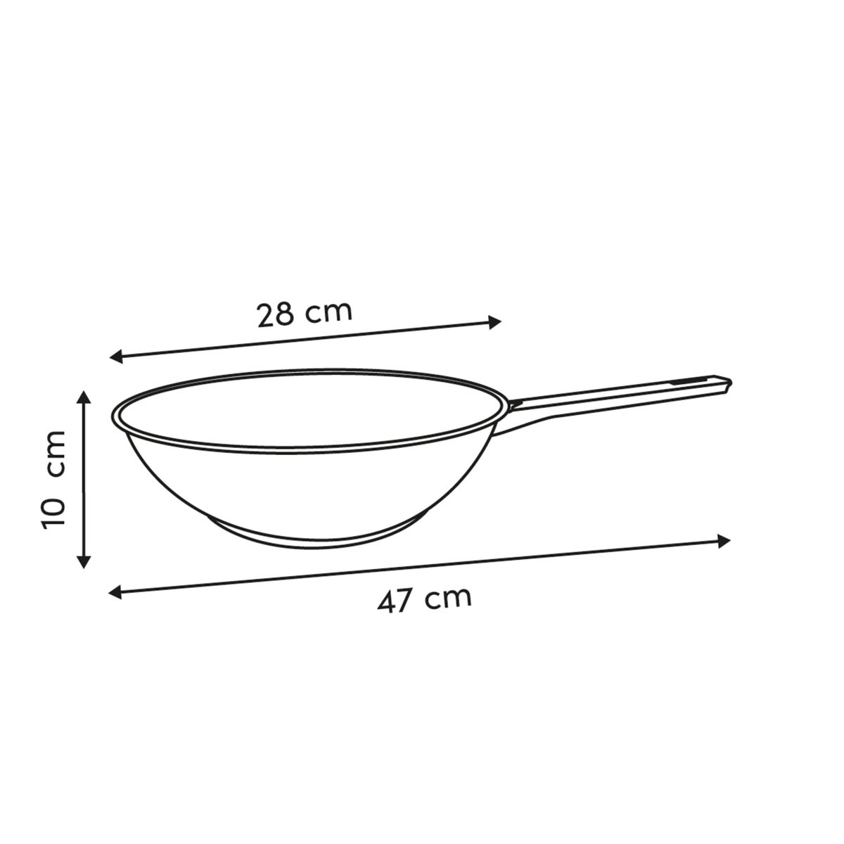 Ανοξείδωτο Wok (28Εκ ) F-V Brilliance 209658 Μαγειρική - Ζαχαροπλαστική Μαγειρικά Σκεύη Τηγάνια Spitishop