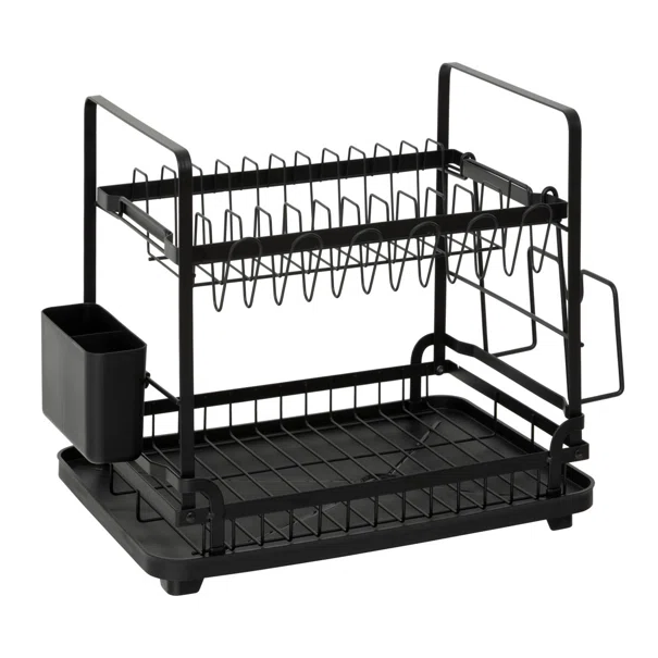 Στραγγιστήρι Πιάτων Διώροφο (49.5x30x37) F-V Black 190250