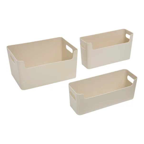 Κουτιά Αποθήκευσης (Σετ 3τμχ) F-V Beige 190289