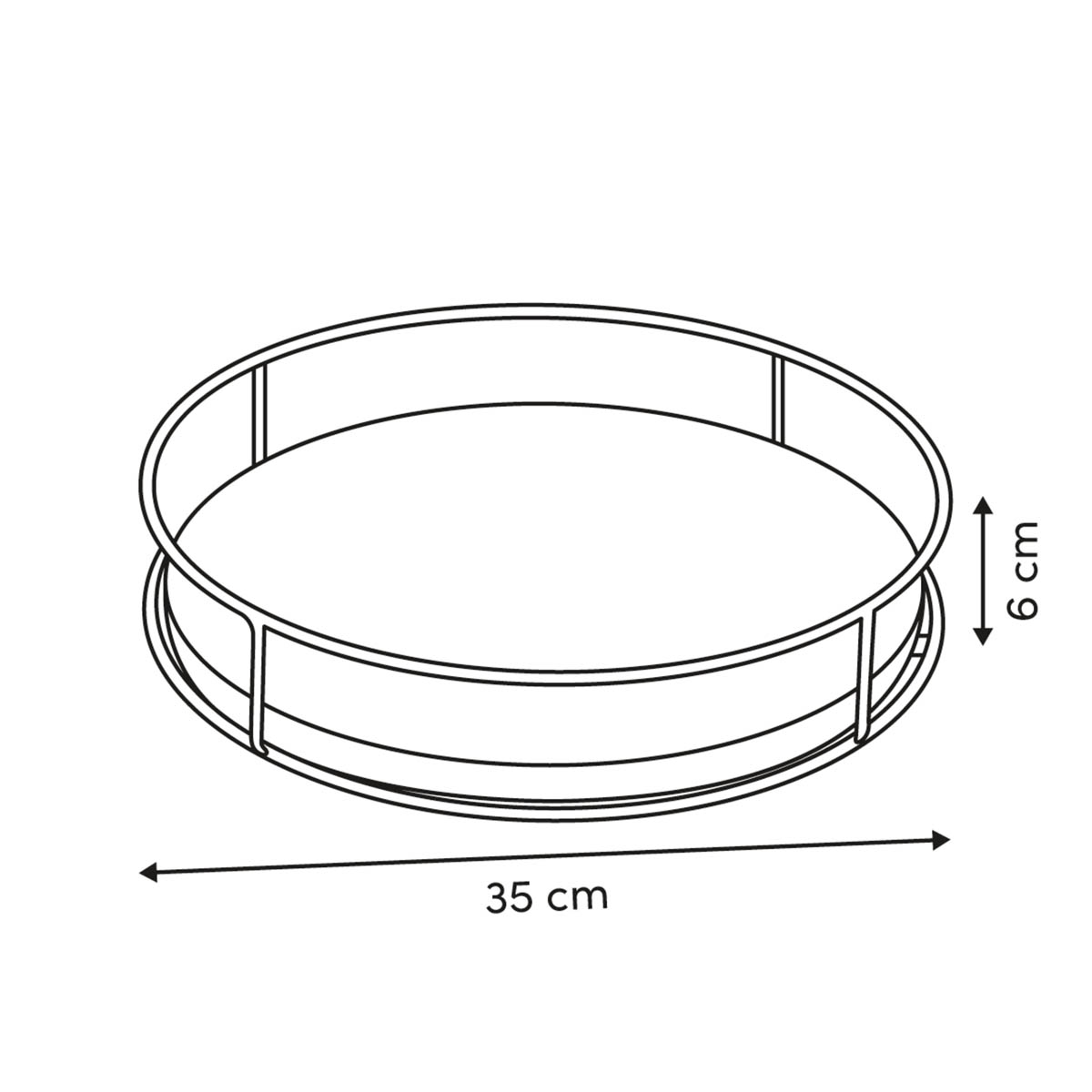 Περιστρεφόμενη Βάση Οργάνωσης (Φ35X6) F-V Bamboo 190237 Οργάνωση & Αποθήκευση Κουζίνας Βάσεις - Ραφιέρες Spitishop