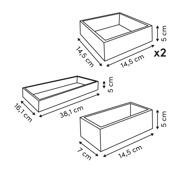 Θήκες Οργάνωσης (Σετ 4τμχ) F-V Bamboo 190245