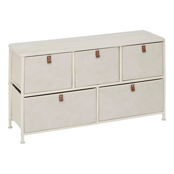 Συρταριέρα 5 Θέσεων (100x30x55) F-V Tissa Beige 193559A