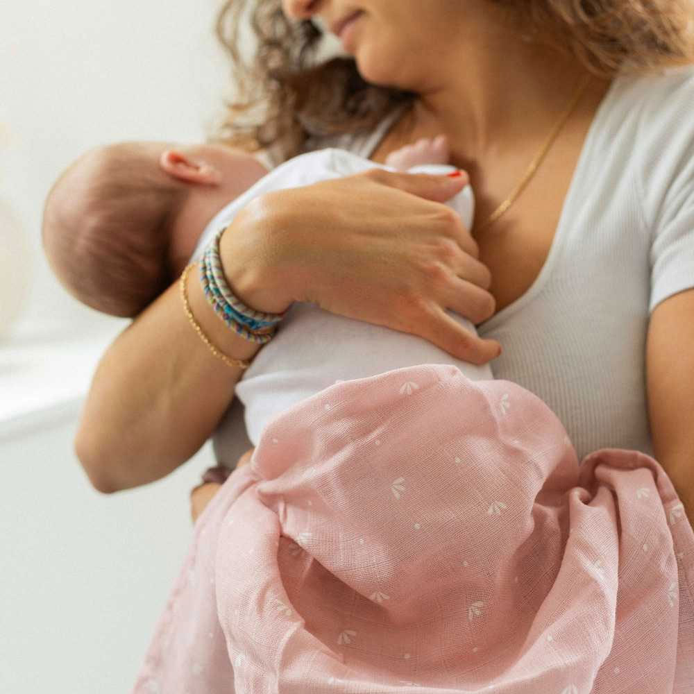 Μουσελίνες/Πάνες Αγκαλιάς (Σετ 3τμχ) Trois Kilos Sept Ροζ 55-8135048