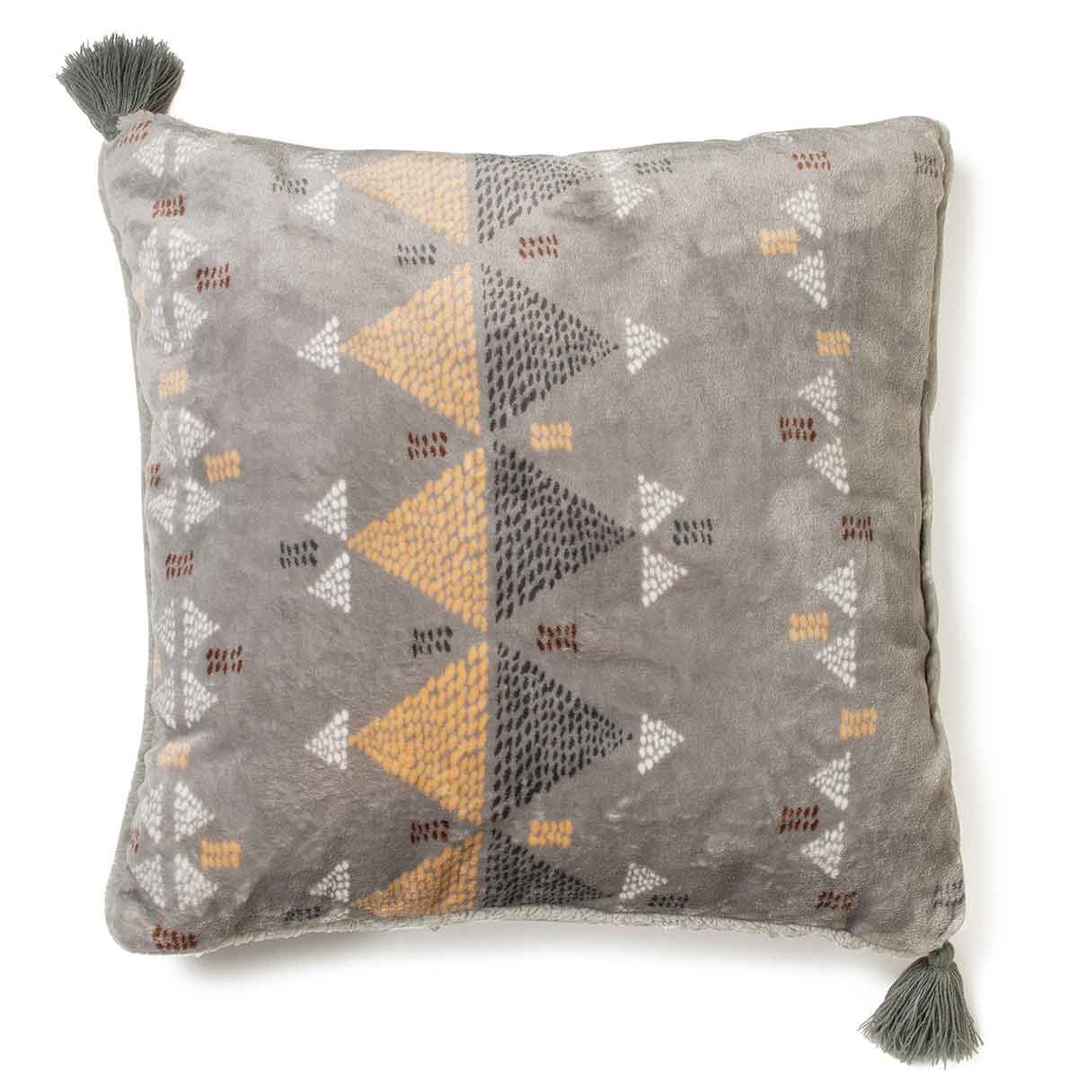 Διακοσμητικό Μαξιλάρι Fleece (45x45) Melinen Wampum Silver