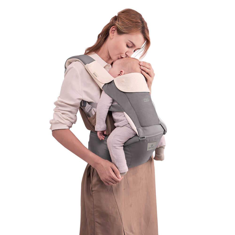 Μάρσιπος Εργονομικός (4-36 Μηνών/3.5-15kg) Bebe Stars Hug Me Smoked Grey 225-186