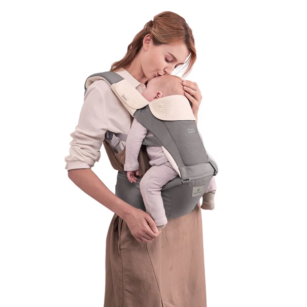 Μάρσιπος Εργονομικός (4-36 Μηνών/3.5-15kg) Bebe Stars Hug Me Smoked Grey 225-186