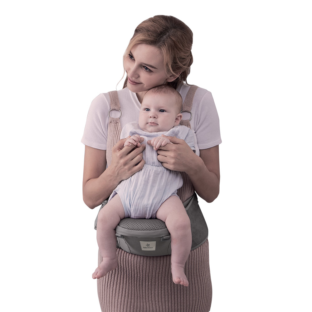 Μάρσιπος Εργονομικός (4-36 Μηνών 3 5-15Kg) Bebe Stars Hug Me Smoked Grey 225-186 Βρεφικά Μάρσιποι Spitishop