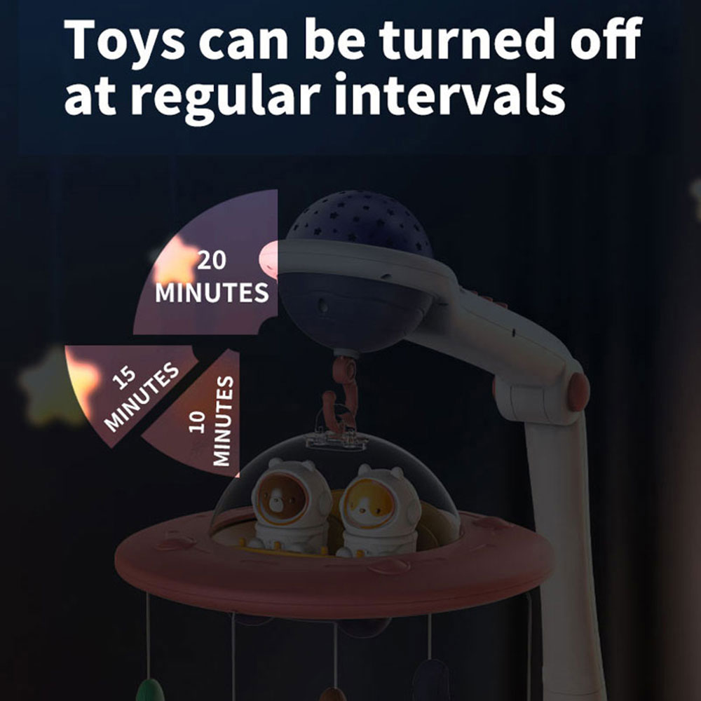 Μουσικό Μόμπιλε Bebe Stars Spaceship 860-120 Παιχνίδια Βρεφικά για Μωρά 0 - 6 Μηνών Spitishop