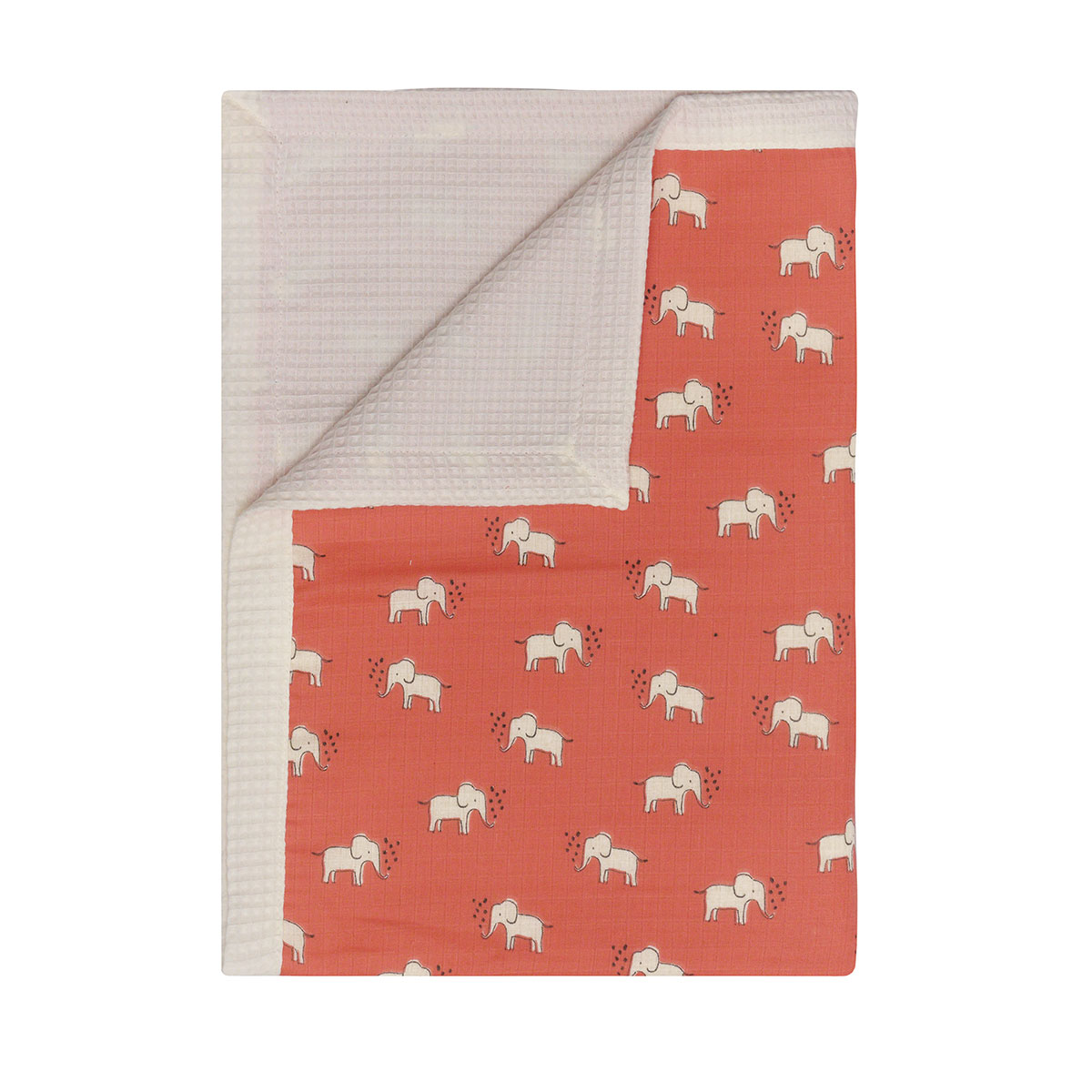 Κουβέρτα Πικέ Κούνιας (100x150) 2 Όψεων Kentia Baby YN 25 Elephants