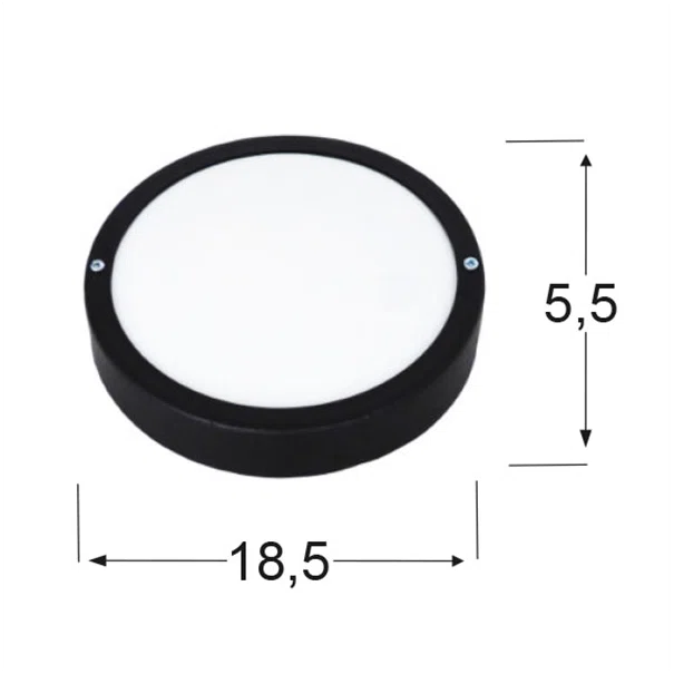 Απλίκα Εξωτερικού Χώρου Heronia 13-0153 Black