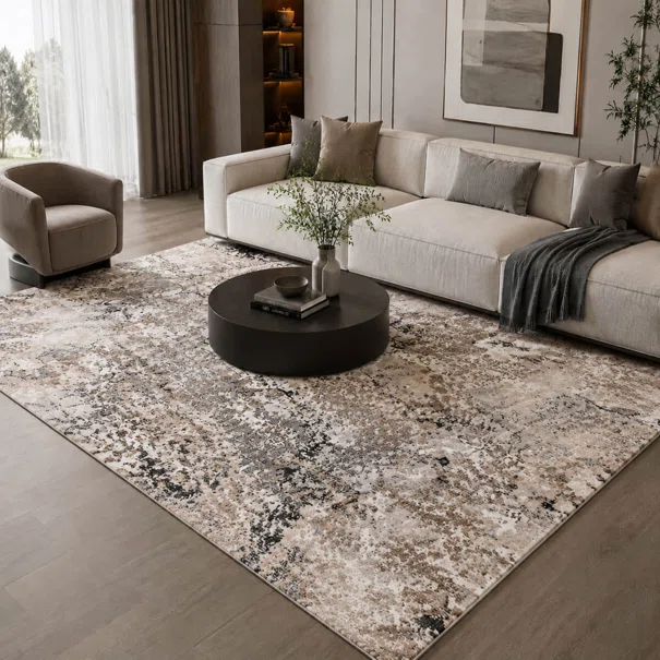 Χαλί (133x190) Polcarpet Estia 4871 Black/Beige