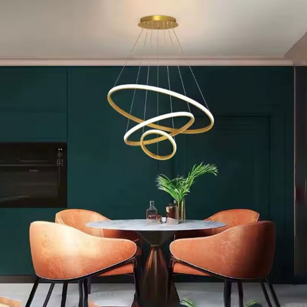 Φωτιστικό Οροφής Τρίφωτο LED 3 CCT Homelighting Damita Gold 77-50604