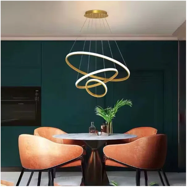 Φωτιστικό Οροφής Τρίφωτο LED 3 CCT Homelighting Damita Gold 77-50604