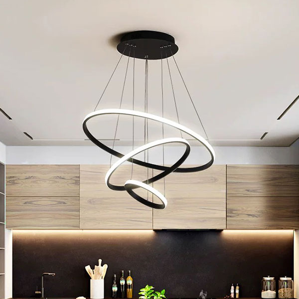 Φωτιστικό Οροφής Τρίφωτο LED 3 CCT Homelighting Stelina Black 77-50637