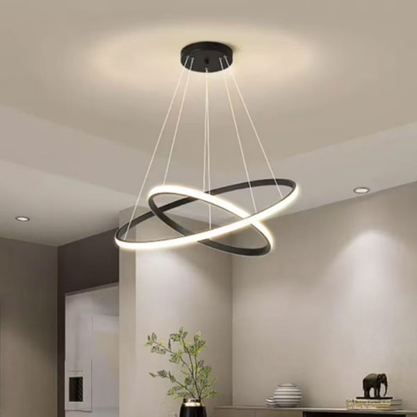 Φωτιστικό Οροφής Δίφωτο LED Step Dimmable Homelighting Stelina Black 77-50639