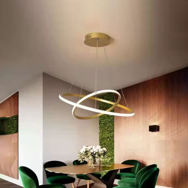 Φωτιστικό Οροφής Δίφωτο LED 3 CCT Homelighting Stelina Gold 77-50640