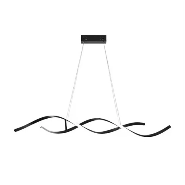Φωτιστικό Οροφής Δίφωτο LED 3 CCT Homelighting Queen Black 77-50646