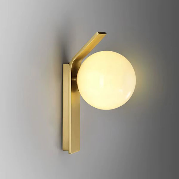 Απλίκα Τοίχου Homelighting Kelia Brass 77-50647