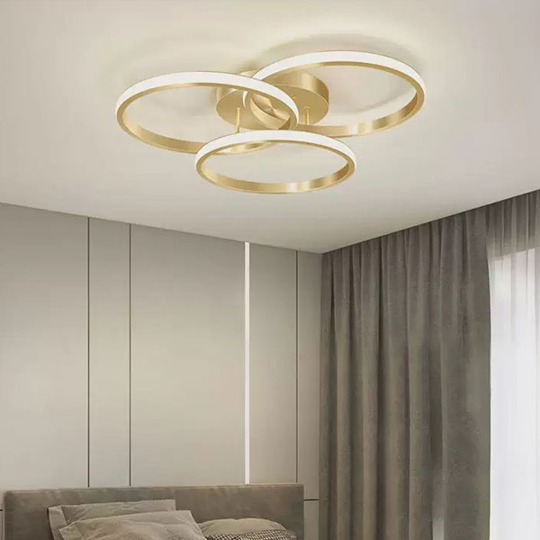 Φωτιστικό Πλαφονιέρα LED 3 CCT Homelighting Ciclit Gold 77-50671