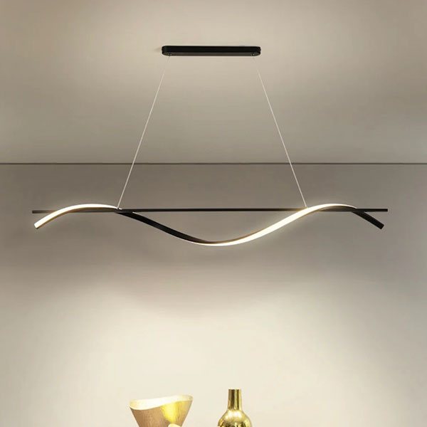 Φωτιστικό Οροφής Δίφωτο LED 3 CCT Homelighting Ondas Black 77-50450