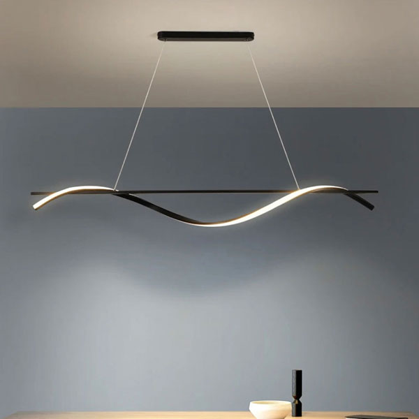 Φωτιστικό Οροφής Δίφωτο LED 3 CCT Homelighting Ondas Black 77-50450