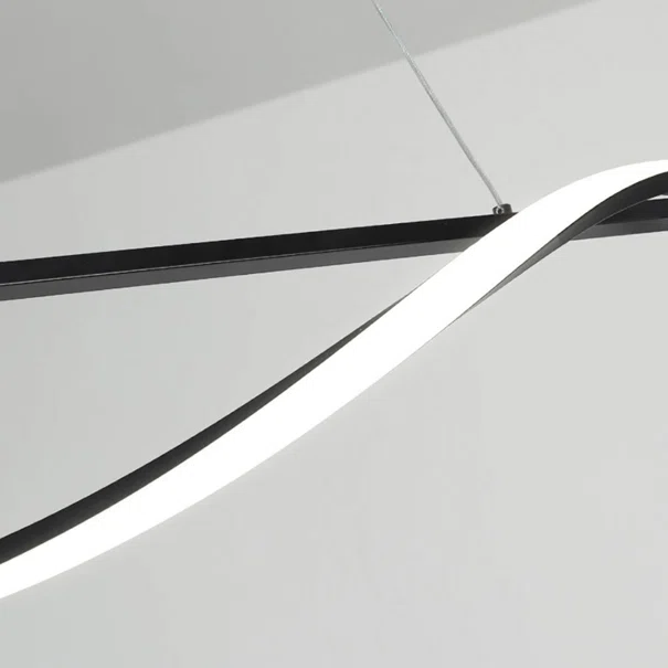 Φωτιστικό Οροφής Δίφωτο LED 3 CCT Homelighting Ondas Black 77-50450